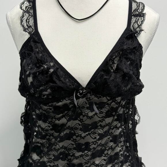 PlayBoy Vintage Women’s Laced Sheer Cami Size Small - Picture 4 of 7